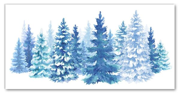 Obraz Canvas Choinki Śnieg Święta Zima