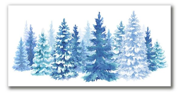 Obraz Canvas Choinki Śnieg Święta Zima