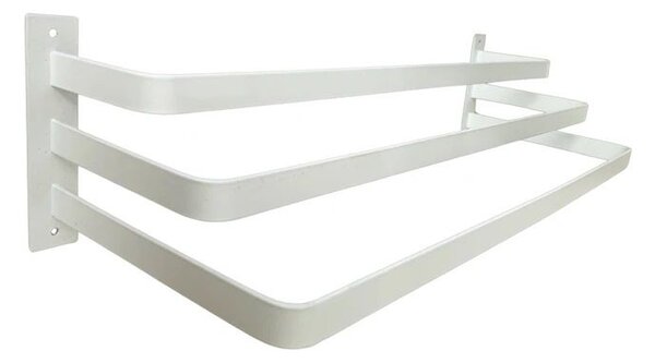 Wieszak ścienny na 3 ręczniki BIAŁY 57cm kod 1162