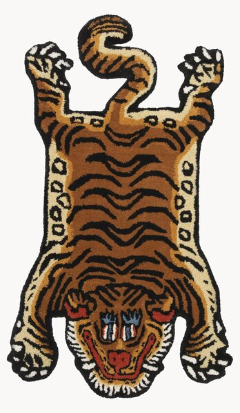 Ręcznie tuftowany dywan z wełny Tiger