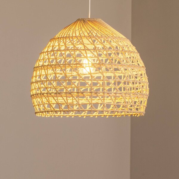 Lampa wisząca BOHO Nowodvorski Lighting, możliwość ściemniania, jasne drewno, salon / jadalnia, drewno