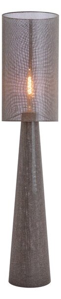 Brązowa lampa stojąca z tekstylnym kloszem (wysokość 180 cm) Micky – Light & Living