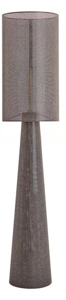 Brązowa lampa stojąca z tekstylnym kloszem (wysokość 180 cm) Micky – Light & Living
