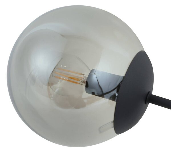 Lampa sufitowa Isamer Lindby, możliwość ściemniania, czarny, salon / jadalnia, metal, nowoczesny