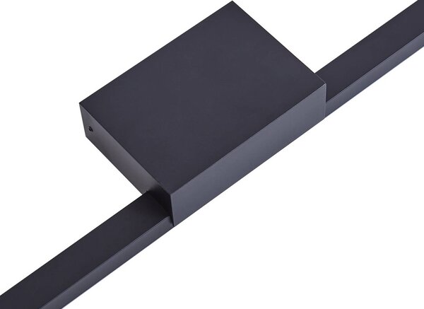 Kinkiet Kivana Lucande, czarny, łazienka, aluminium, nowoczesny