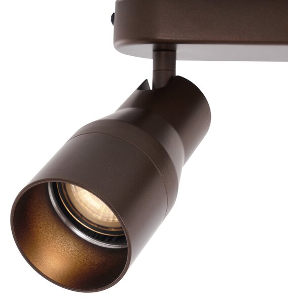 Okrągły reflektor sufitowy w kolorze ciemnego brązu GU10 50 mm, 2-punktowy - Stanley