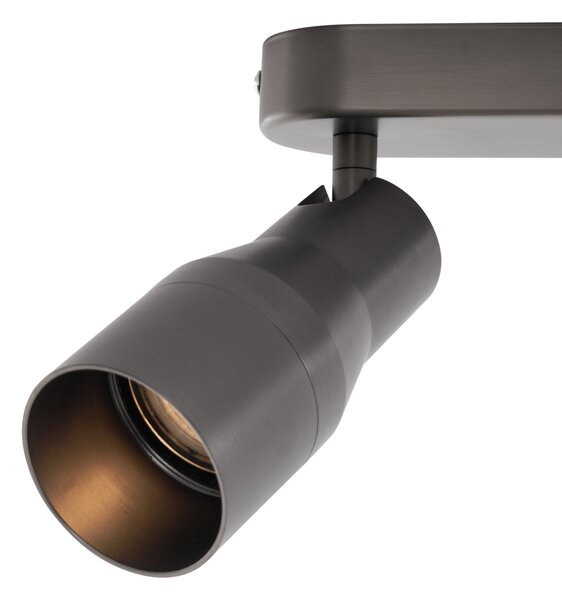 Okrągła lampa sufitowa Stanley, kolor ciemnoszary, oprawa GU10, 50 mm, 2 źródła światła