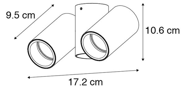 Inteligentny reflektor mosiężny 2-punktowy regulowany z 2 Wifi GU10 50mm - Michael
