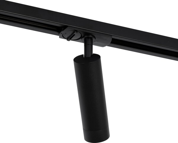 Nowoczesny system oświetlenia szynowego z 5 reflektorami czarny 1-fazowy GU10 35mm - Iconic Jeana Luxe