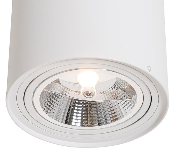 Inteligentny reflektor sufitowy biały, obrotowy i uchylny z Wi-Fi GU10 111 mm – Rondoo Up