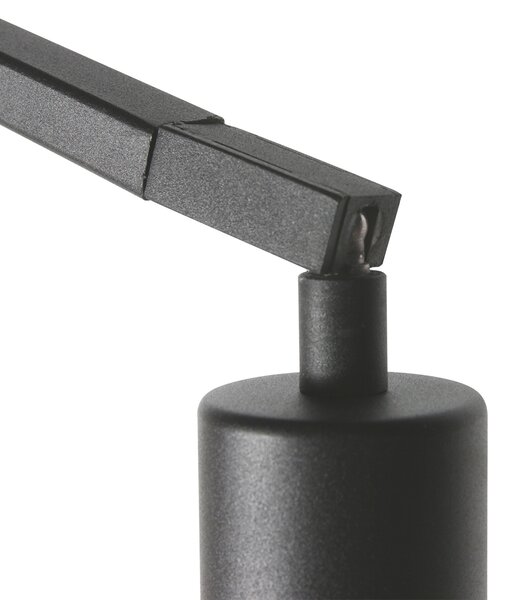 Nowoczesna lampa podłogowa czarna z możliwością ściemniania - Anne ZigZag