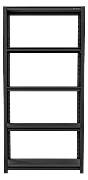 Regał metalowy do garażu SAM, 900 x 1830 x 450 mm, All Black: czarny