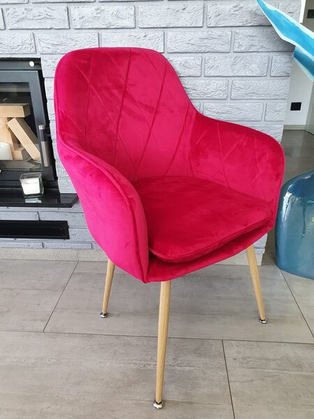 Krzesło Tapicerowane Welur Rubin Big 029 (Outlet T-11)
