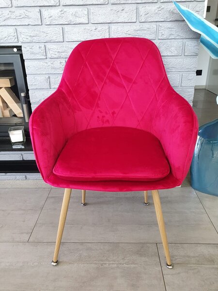 Krzesło Tapicerowane Welur Rubin Big 029 (Outlet T-11)