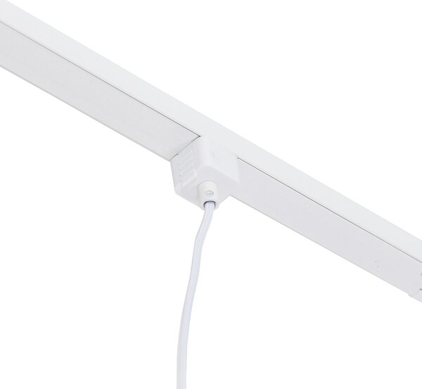 1-fazowy system szynowy z 3 reflektorami i lampami wiszącymi w kolorze białym - Cavalux Jeana