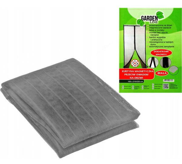 MOSKITIERA NA DRZWI BALKONOWE Uniwersalna 80/90/100x210/220 MOCNA SIATKA!