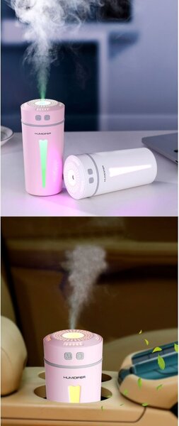 DYFUZOR NAWILŻACZ POWIETRZA ULTRADŹWIĘKOWY LAMPKA