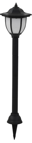 Lampy solarne do ogrodu, 6 szt., LED, czarne