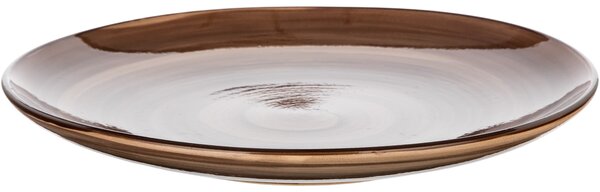 Banquet Zestaw 6 talerzy deserowych Palas 21,5 cm, brązowy