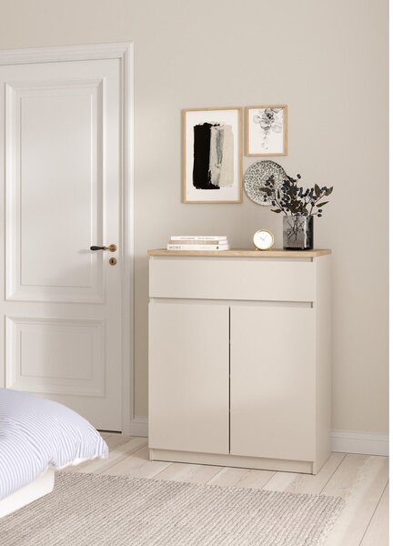 Kremowa komoda 80x100x40 cm Naia – Tvilum