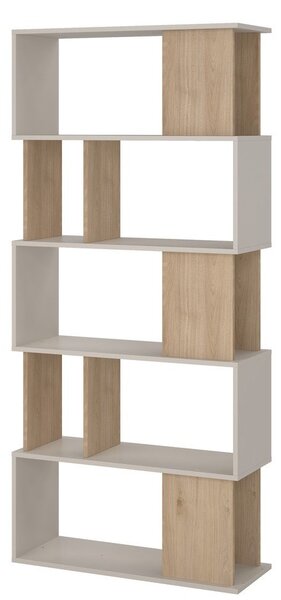 Kremowy regał w dekorze dębu 80x173,5x29,5 cm Maze – Tvilum