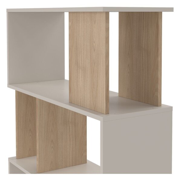 Kremowy regał w dekorze dębu 80x173,5x29,5 cm Maze – Tvilum