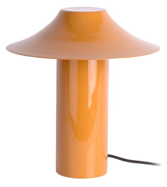 Pomarańczowa metalowa lampa stołowa (wysokość 32 cm) Catania Trapeze – Leitmotiv