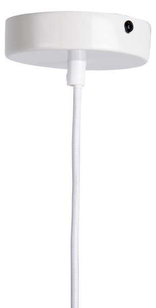 Czerwona/biała lampa wisząca z liny ø 30 cm Vienna Stripes – Leitmotiv