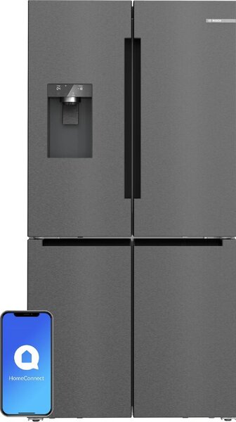 Lodówka BOSCH KFI96AXEA MD Side by Side No Frost 183cm Czarna Kostkarka Podajnik wody