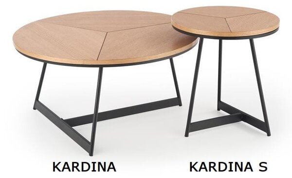Okrągła ława kawowa do salonu loft ⌀80 cm | Umeblowana.com