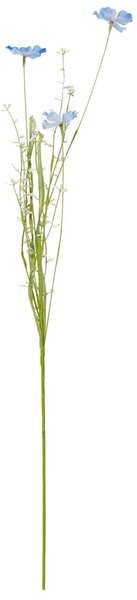 Sztuczne kwiaty niebiesko/białe odcienie 75 cm