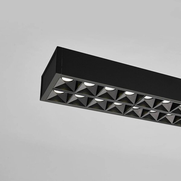 Arcchio lampa wisząca biurowa LED Jolinda, czarna, 118cm, góra/dół Jolinda, czarny, biuro, aluminium, nowoczesny