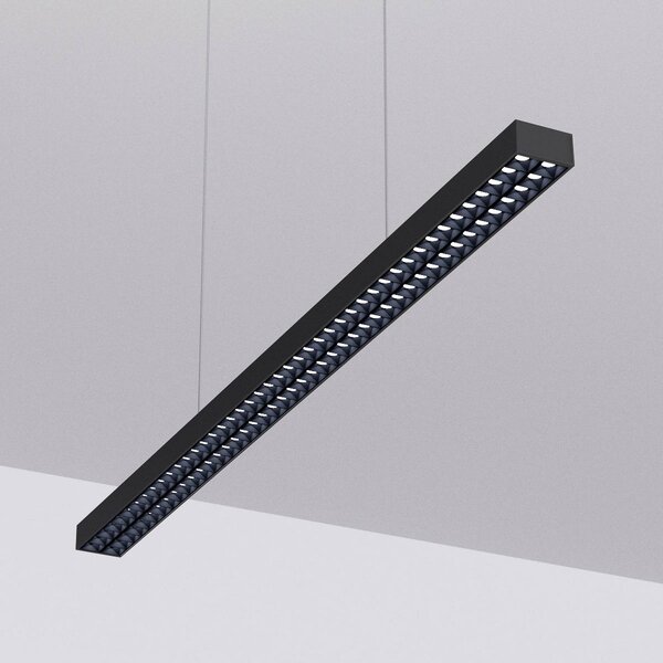 Arcchio lampa wisząca biurowa LED Jolinda, czarna, 118cm, góra/dół Jolinda, czarny, biuro, aluminium, nowoczesny