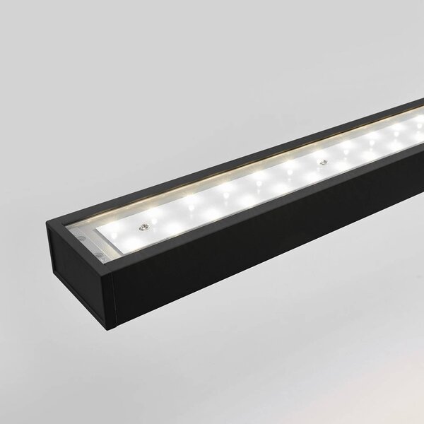 Arcchio lampa wisząca biurowa LED Jolinda, czarna, 118cm, góra/dół Jolinda, czarny, biuro, aluminium, nowoczesny