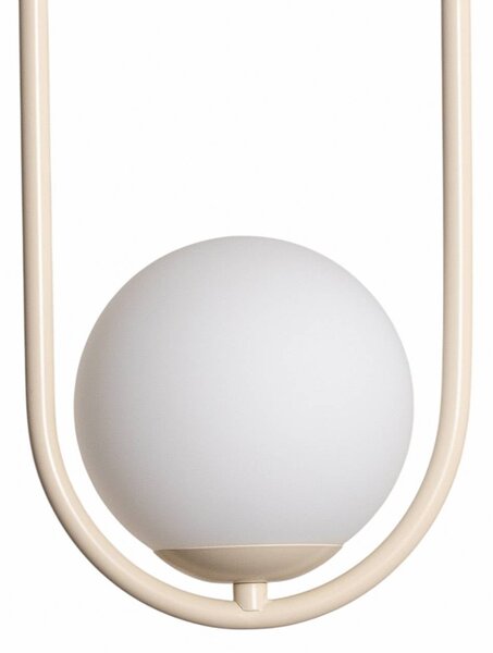 Lampa wisząca szklana Dione ALDEX, możliwość ściemniania, kremowy / amber, salon / jadalnia, szkło, nowoczesny