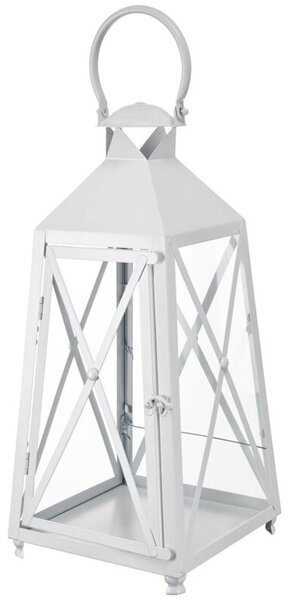 Lampion MY HOME White Decor 66556 Biały