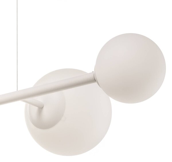 Lampa wisząca Dione ALDEX, możliwość ściemniania, biały / opal, salon / jadalnia, szkło, nowoczesny