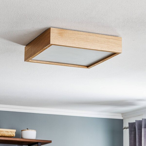 Lampa sufitowa Quatro DR TEMAR LIGHTING, możliwość ściemniania, jasne drewno, salon / jadalnia, drewno, nowoczesny
