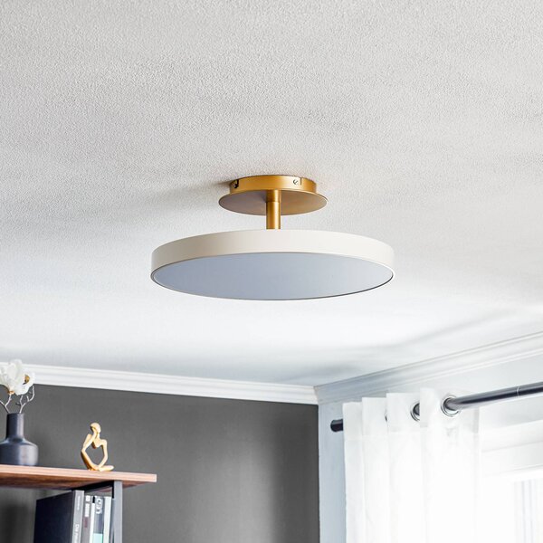 UMAGE Lampa sufitowa designerska Asteria Up Medium, możliwość ściemniania, biały / opal, salon / jadalnia, metal, design