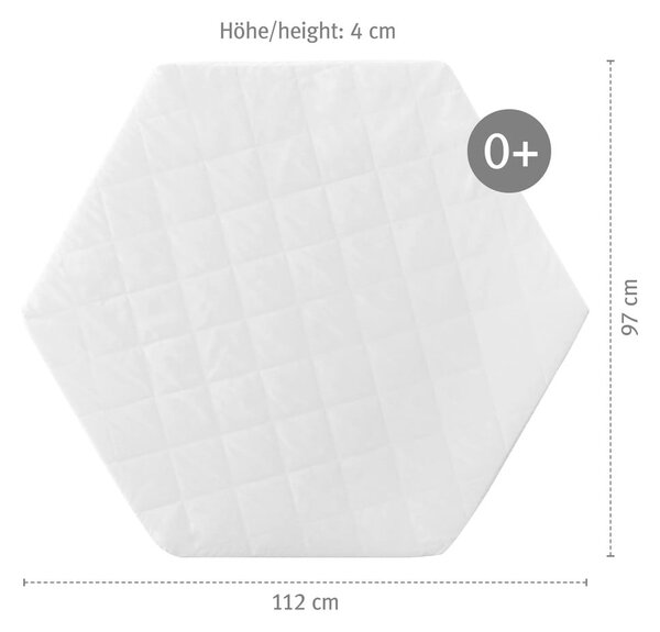 Piankowy materac dziecięcy 112x97 cm – Roba