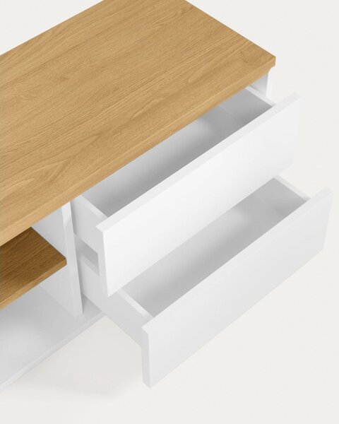 Biała szafka pod TV 200x44 cm Abilen – Kave Home