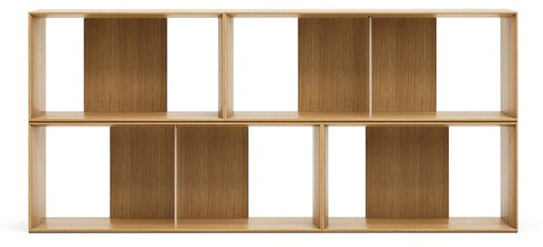 Modułowy system półek w dekorze dębu 4 szt. 168x76 cm Litto – Kave Home