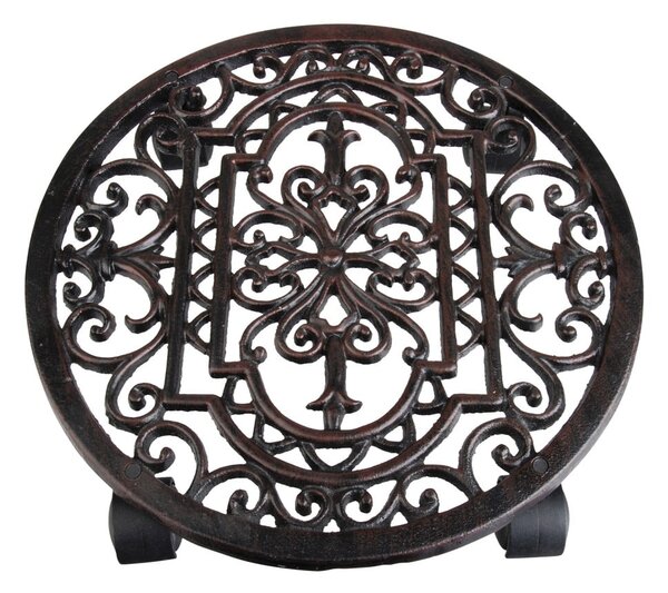Metalowy kwietnik na kółkach ø 29 cm Ornament – Esschert Design