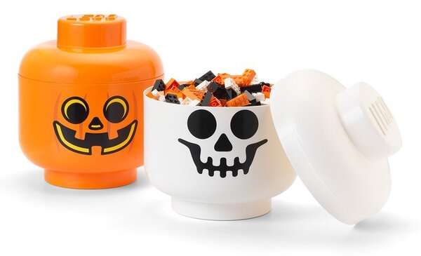 Pomarańczowe pudełko do przechowywania LEGO® Pumpkin Head L