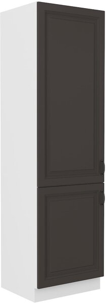 Wysoka szafka kuchenna słupek STILO 60 DK-210 2 F Grafit/Biały