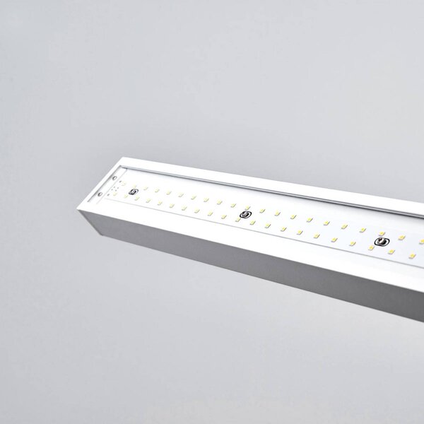 Lampa stojąca Jolinda Arcchio, możliwość ściemniania, biały / opal, biuro, aluminium, nowoczesny