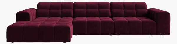 Sofa narożna z aksamitu Chicago