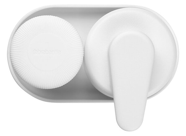 Biały plastikowy stojak na akcesoria do mycia naczyń SinkStyle – Brabantia