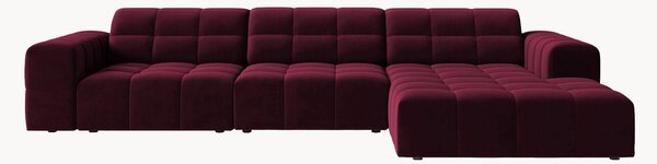 Sofa narożna z aksamitu Chicago