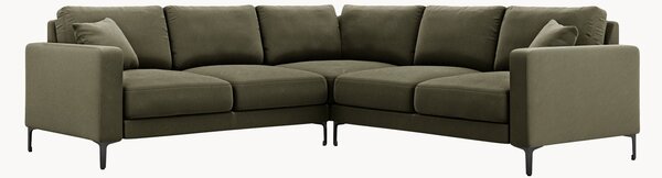 Sofa narożna z efektem aksamitu Venus (5-osobowa)